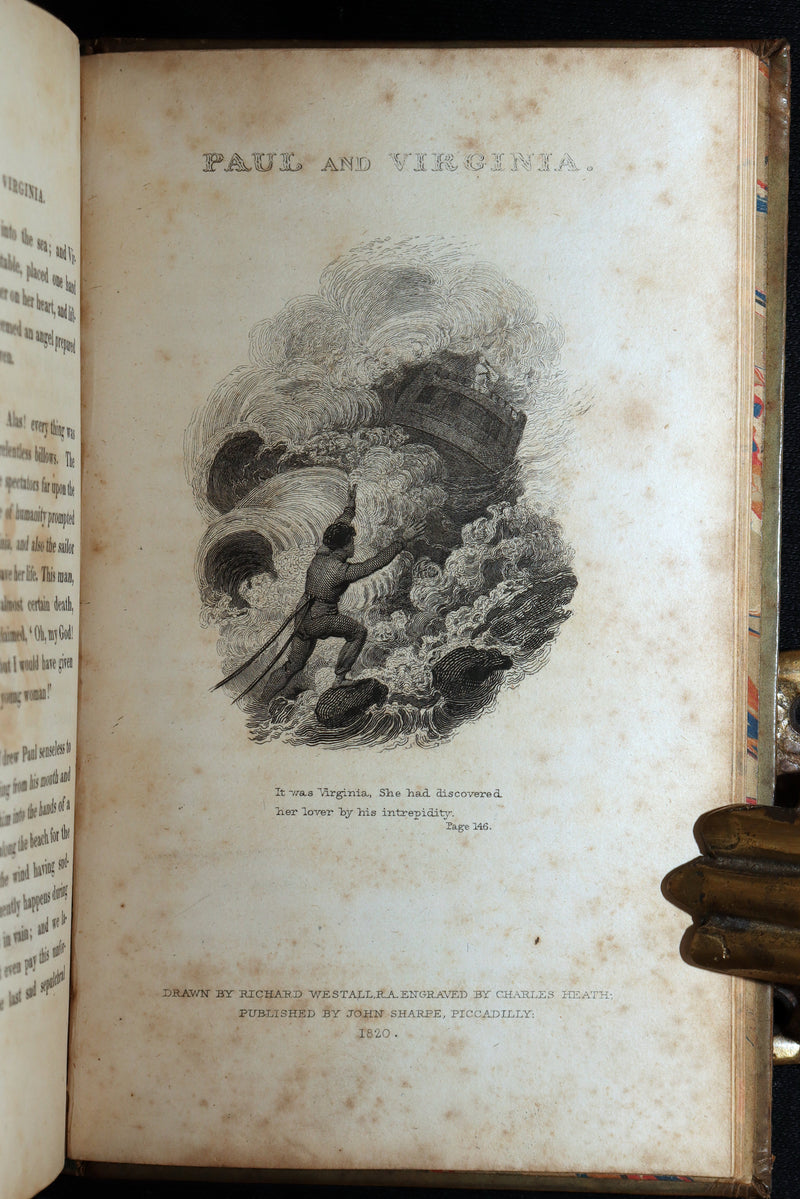 1819 Rare Book - Paul and Virginia Illustrated by Richard Westall