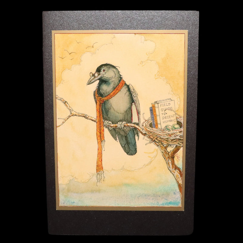 2018 Scarce Triptych - Splendid Crow Field Guide to Decent Humans by van Sandwyk