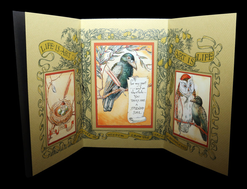 2018 Scarce Triptych - Splendid Crow Field Guide to Decent Humans by van Sandwyk