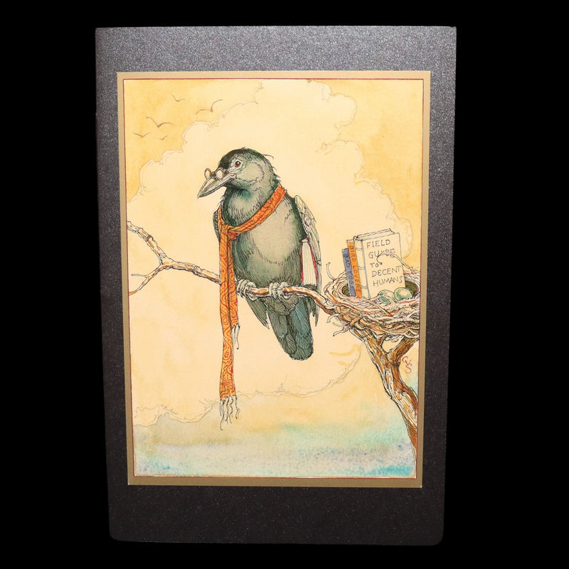 2018 Scarce Triptych - Splendid Crow Field Guide to Decent Humans by van Sandwyk