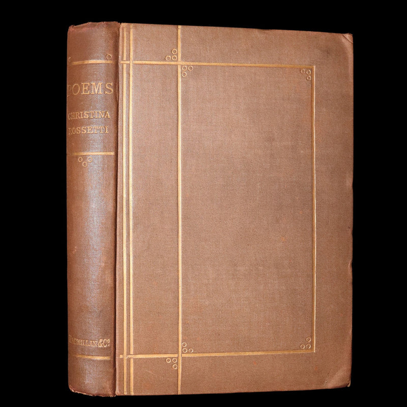 1875 Rare Book - Christina Rossetti's Poems, with Goblin Market, Illustrated