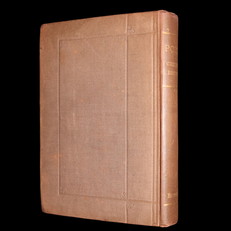 1875 Rare Book - Christina Rossetti's Poems, with Goblin Market, Illustrated