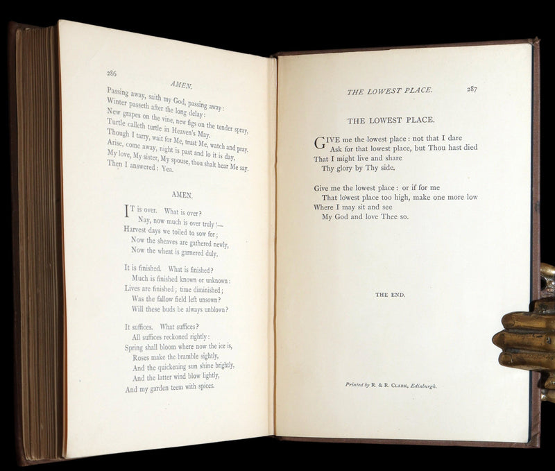 1875 Rare Book - Christina Rossetti's Poems, with Goblin Market, Illustrated