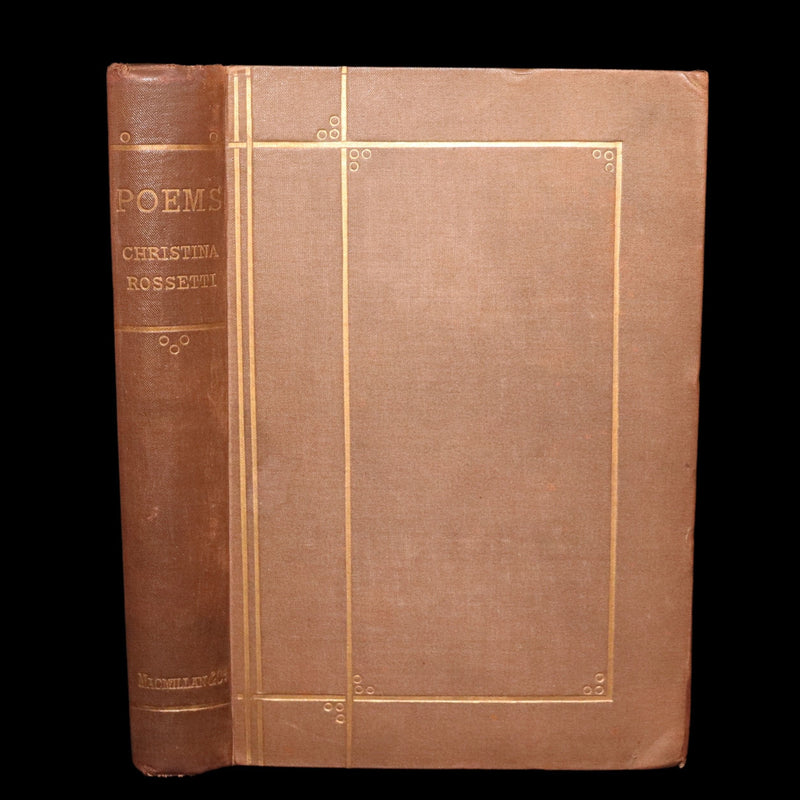1875 Rare Book - Christina Rossetti's Poems, with Goblin Market, Illustrated