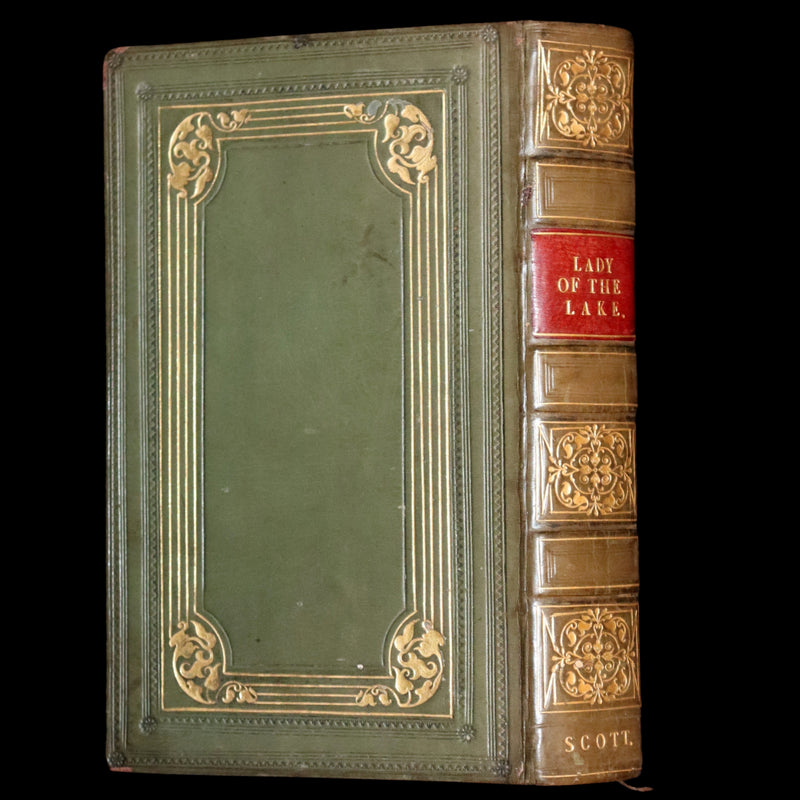 1825 Rare Book - The Lady of the Lake by Sir Walter Scott. Love and chivalry in the Highlands.