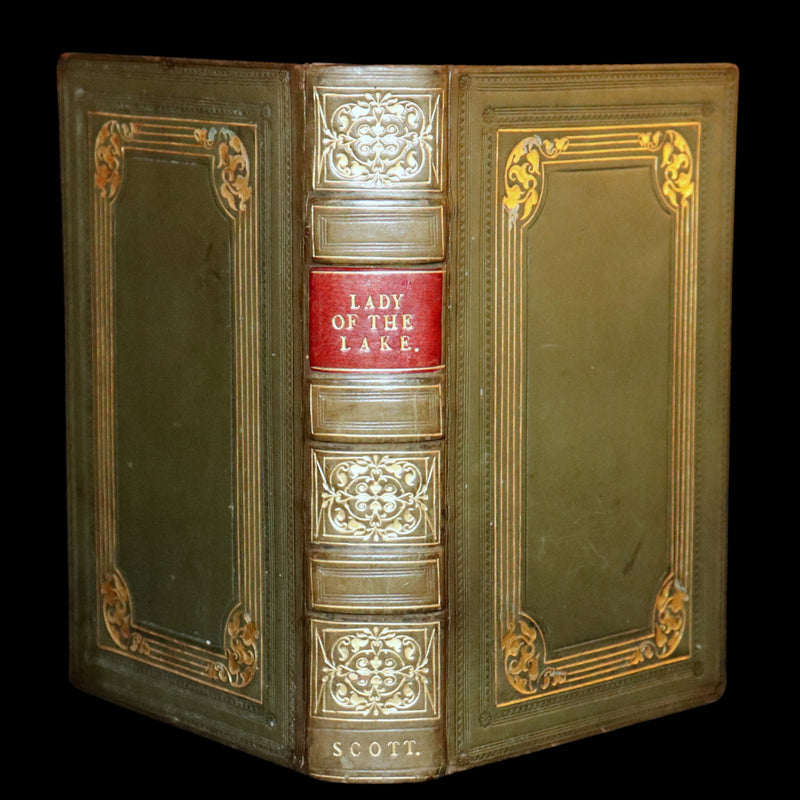 1825 Rare Book - The Lady of the Lake by Sir Walter Scott. Love and chivalry in the Highlands.