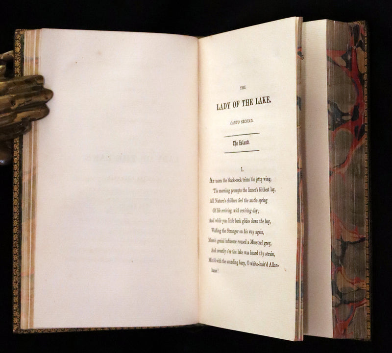 1825 Rare Book - The Lady of the Lake by Sir Walter Scott. Love and chivalry in the Highlands.