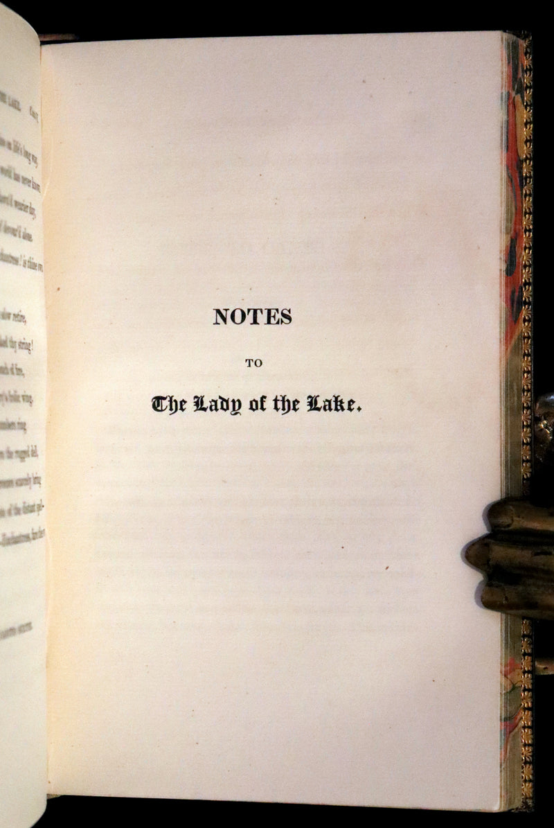 1825 Rare Book - The Lady of the Lake by Sir Walter Scott. Love and chivalry in the Highlands.