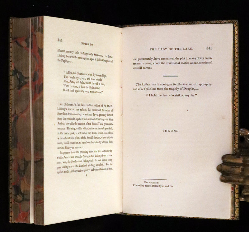 1825 Rare Book - The Lady of the Lake by Sir Walter Scott. Love and chivalry in the Highlands.
