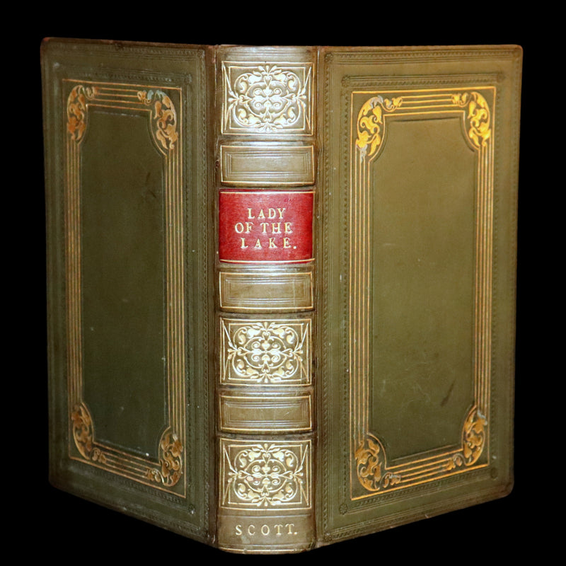 1825 Rare Book - The Lady of the Lake by Sir Walter Scott. Love and chivalry in the Highlands.