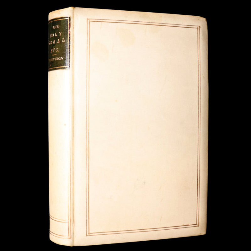 1870 Rare Vellum 1stED -Legend of King Arthur, The Holy Grail by Alfred Tennyson