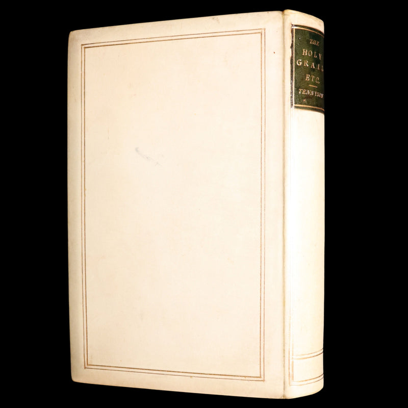 1870 Rare Vellum 1stED -Legend of King Arthur, The Holy Grail by Alfred Tennyson
