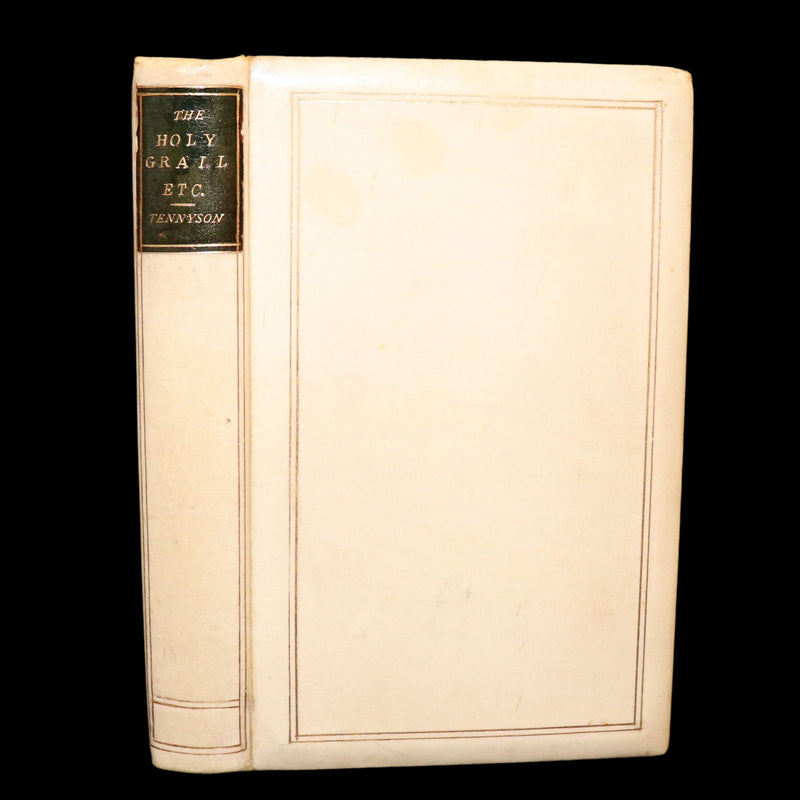 1870 Rare Vellum 1stED -Legend of King Arthur, The Holy Grail by Alfred Tennyson