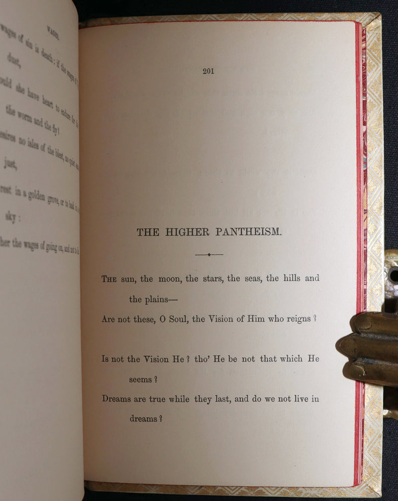 1870 Rare Vellum 1stED -Legend of King Arthur, The Holy Grail by Alfred Tennyson