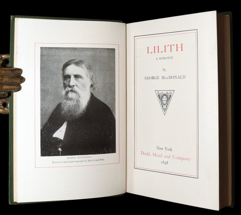 1898 Scarce Victorian Fantasy Book - Lilith: A Romance by George MacDonald
