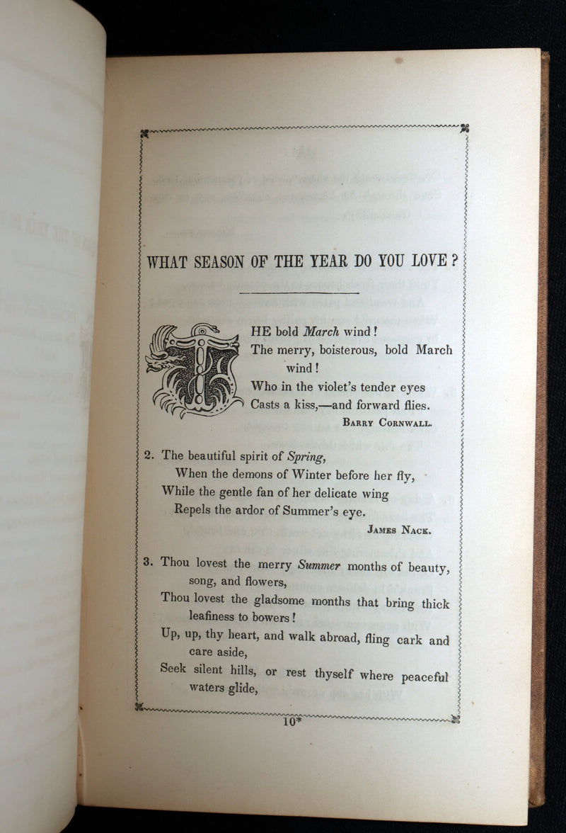 1847 Victorian Fortune Telling Book - Oracles from the Poets by Caroline Gilman
