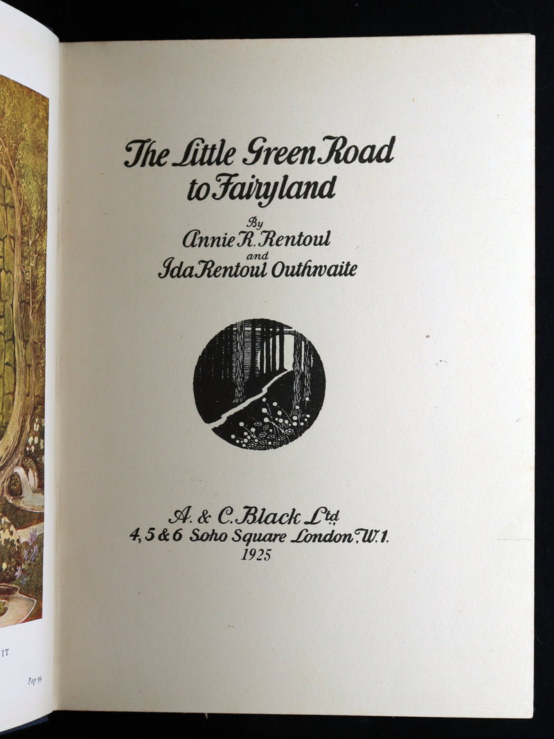 1925 Rare Book - The Little Green Road to Fairyland by Ida Rentoul Outhwaite