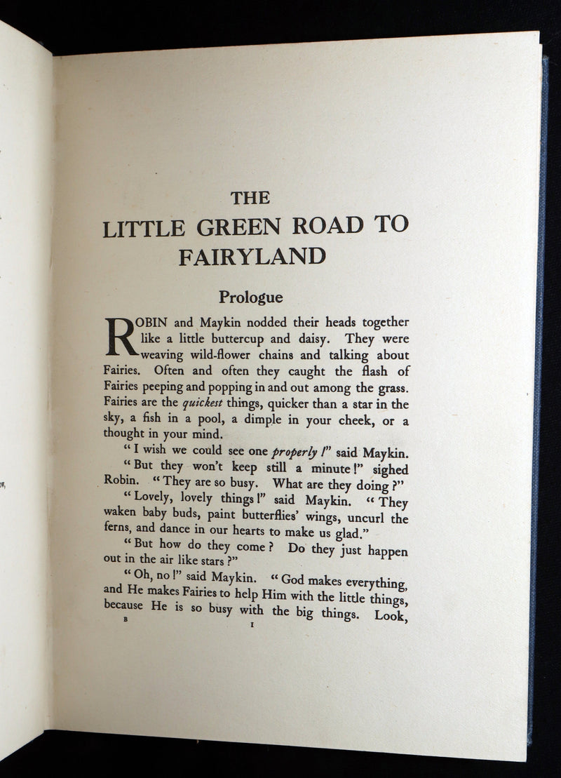 1925 Rare Book - The Little Green Road to Fairyland by Ida Rentoul Outhwaite