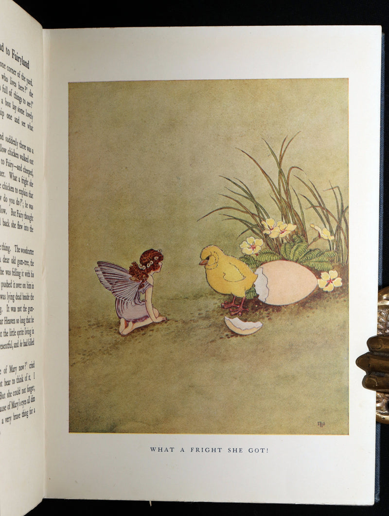 1925 Rare Book - The Little Green Road to Fairyland by Ida Rentoul Outhwaite