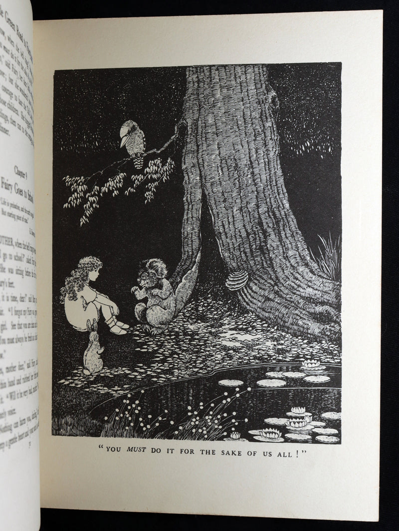 1925 Rare Book - The Little Green Road to Fairyland by Ida Rentoul Outhwaite