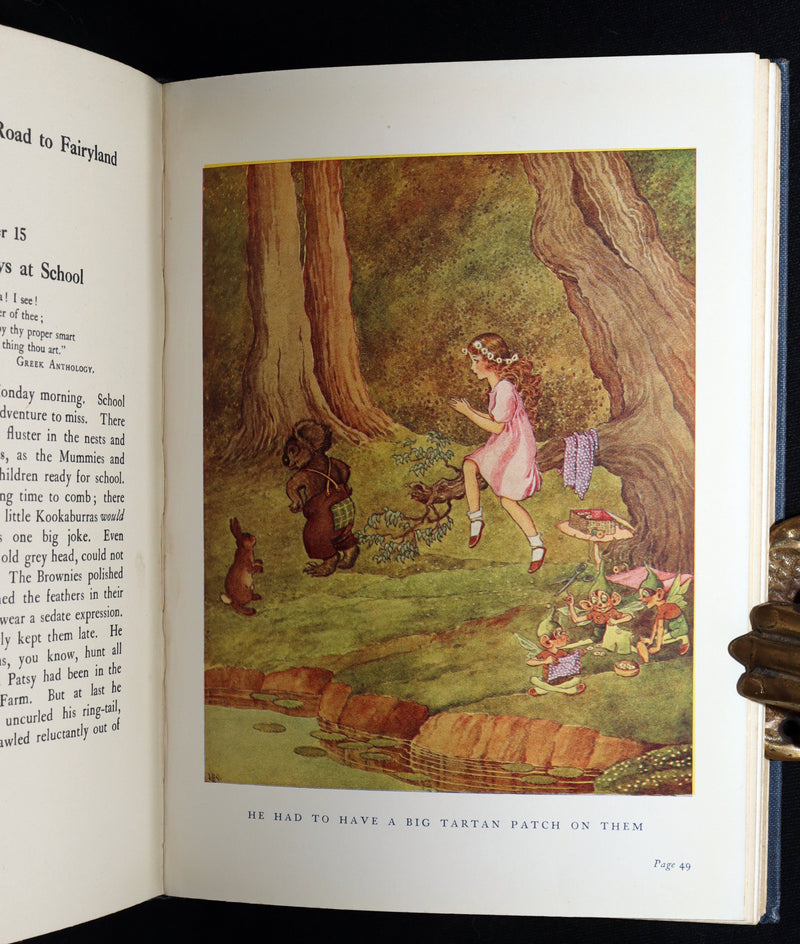 1925 Rare Book - The Little Green Road to Fairyland by Ida Rentoul Outhwaite