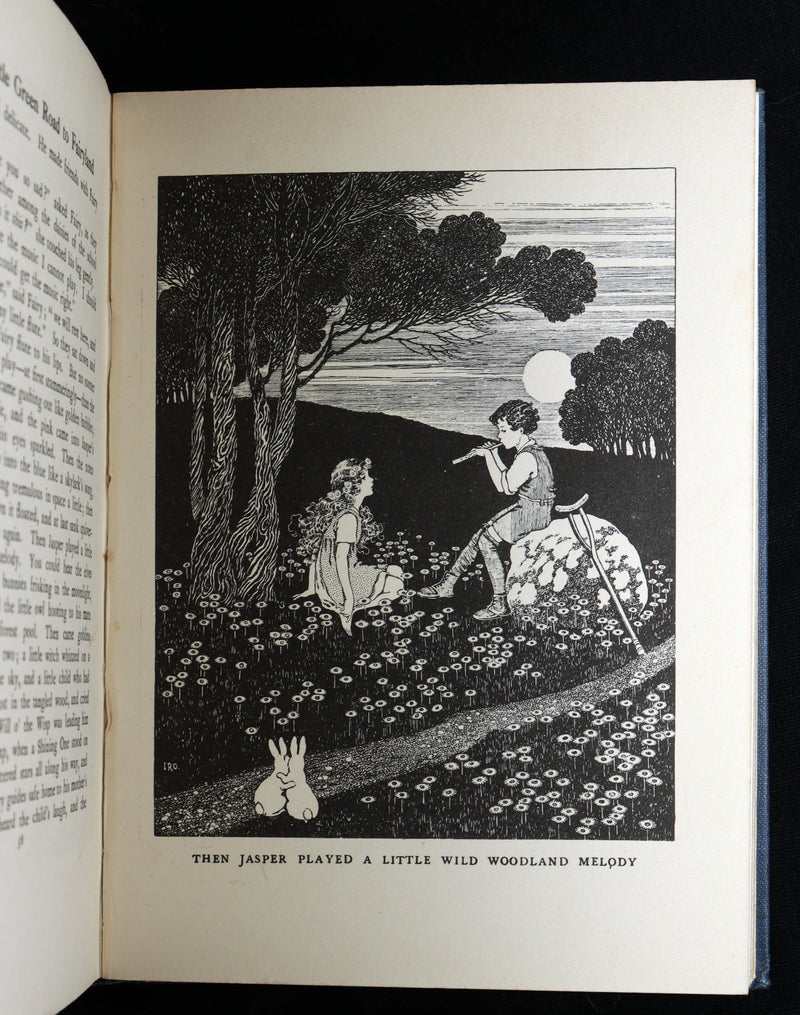 1925 Rare Book - The Little Green Road to Fairyland by Ida Rentoul Outhwaite
