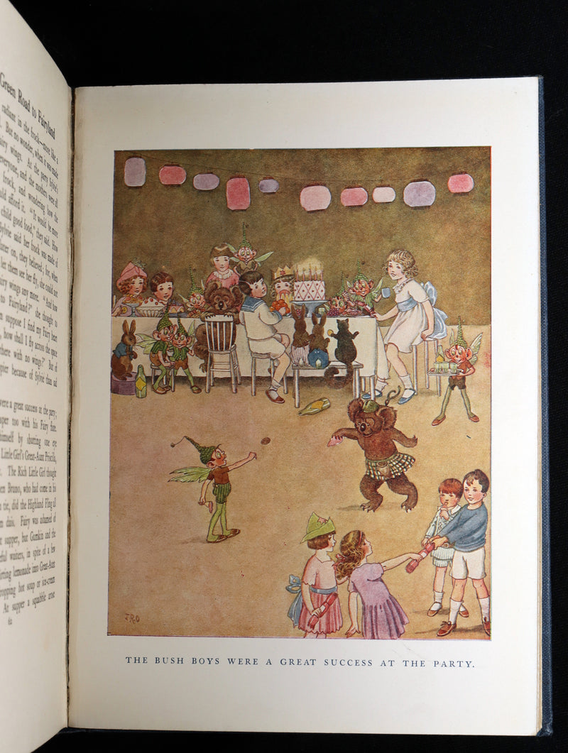1925 Rare Book - The Little Green Road to Fairyland by Ida Rentoul Outhwaite