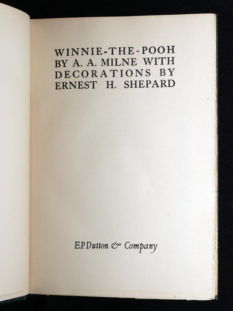 1926 Rare First Edition - Winnie-The-Pooh Illustrated by Ernest Shepard