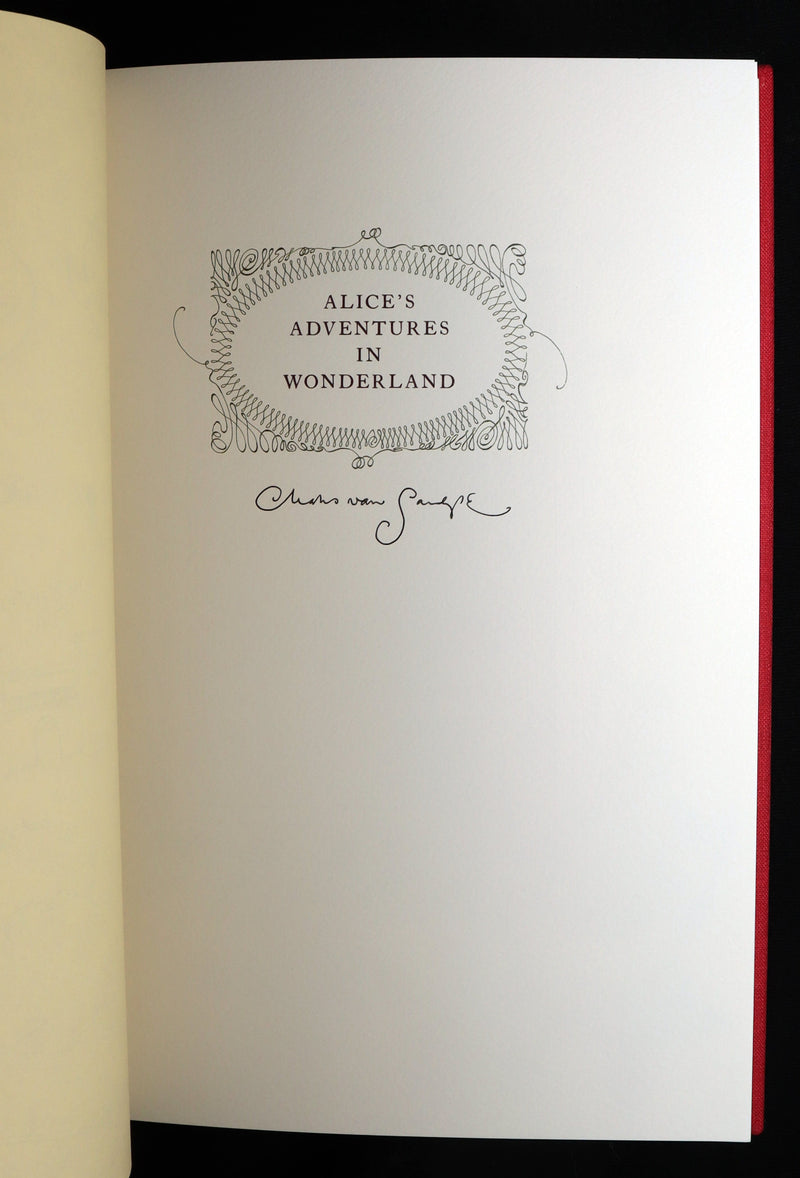 2019 Signed First Edition - Alice in Wonderland, Charles van Sandwyk Illustrator