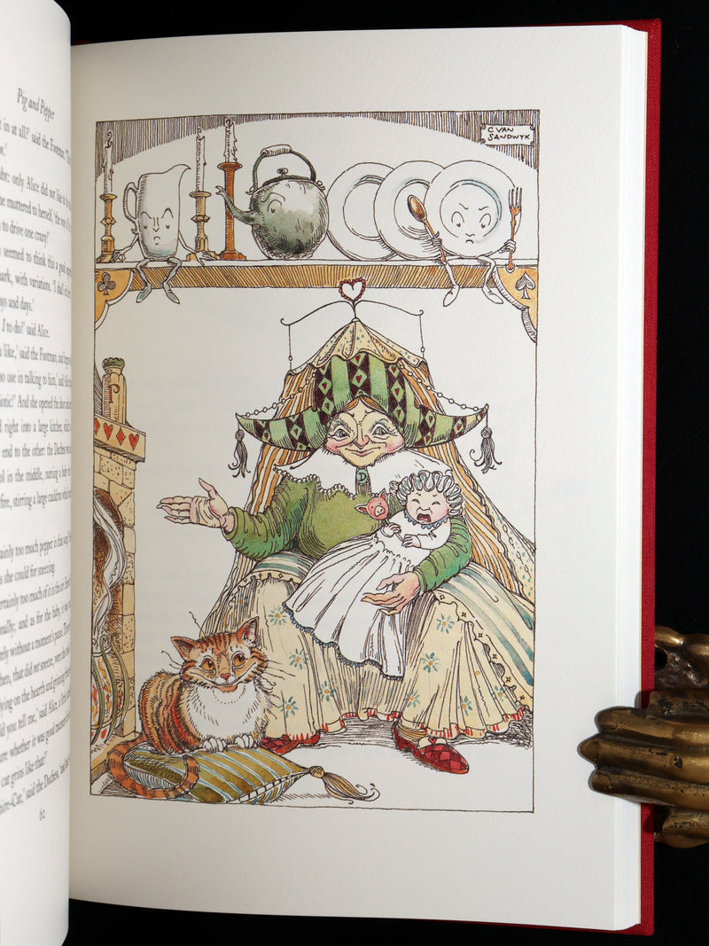2019 Signed First Edition - Alice in Wonderland, Charles van Sandwyk Illustrator