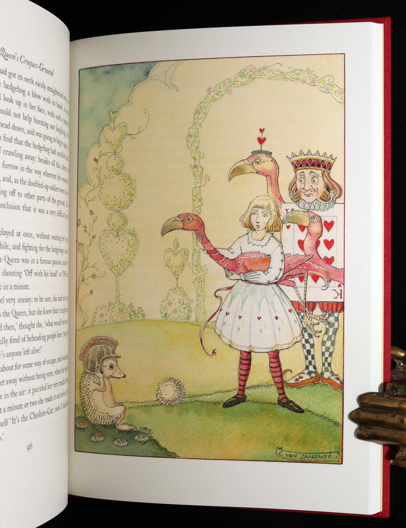 2019 Signed First Edition - Alice in Wonderland, Charles van Sandwyk Illustrator
