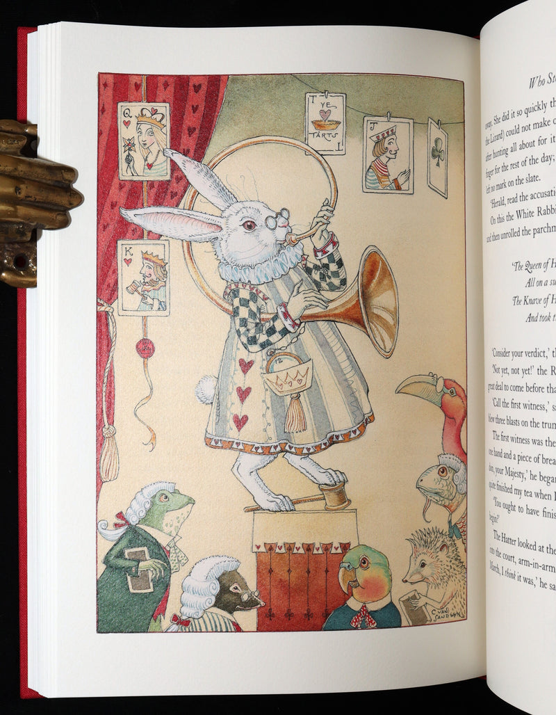 2019 Signed First Edition - Alice in Wonderland, Charles van Sandwyk Illustrator