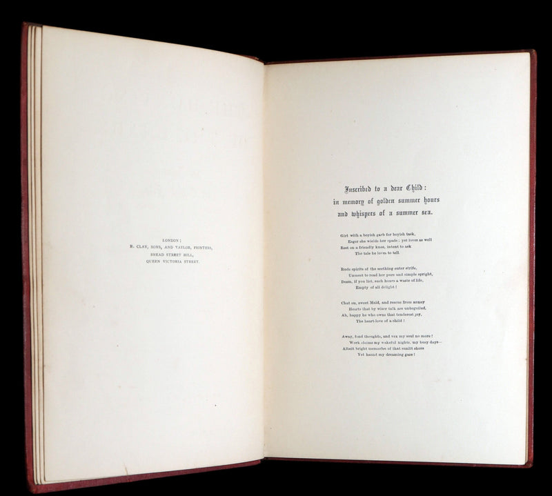 1876 Rare Victorian Book - The Hunting of the Snark by Lewis Carroll