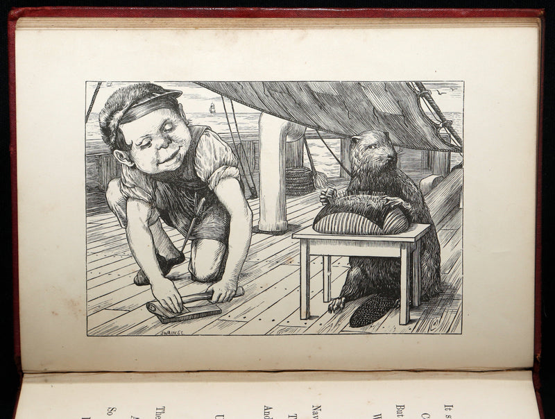 1876 Rare Victorian Book - The Hunting of the Snark by Lewis Carroll
