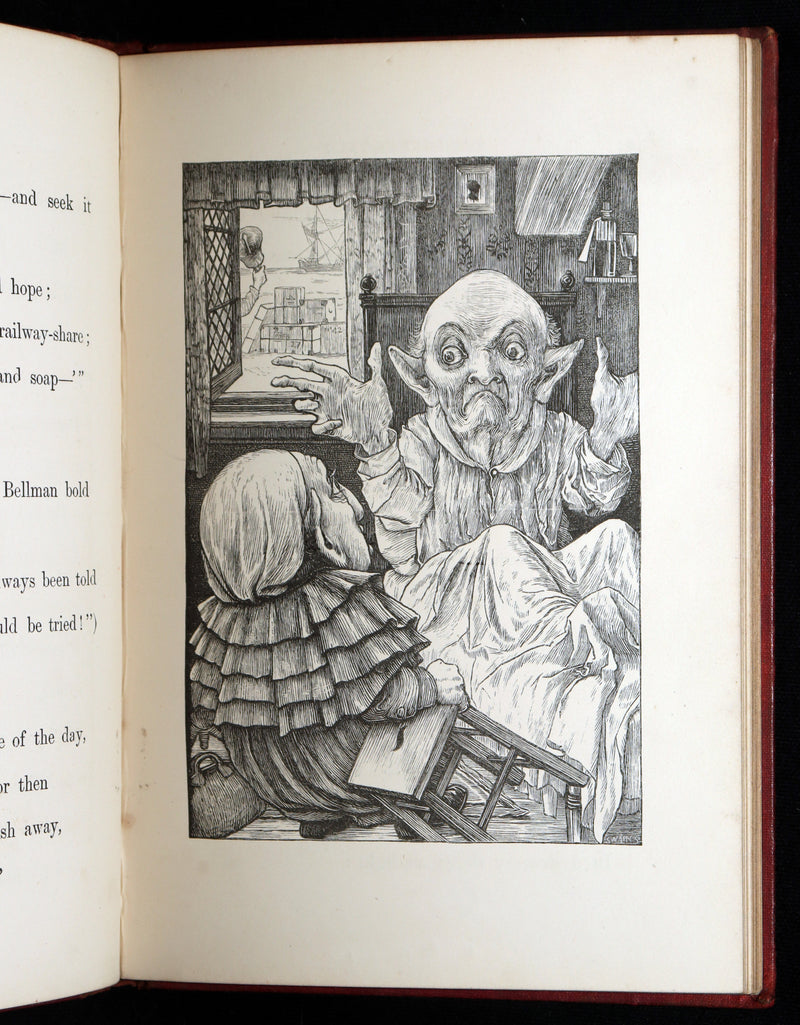 1876 Rare Victorian Book - The Hunting of the Snark by Lewis Carroll