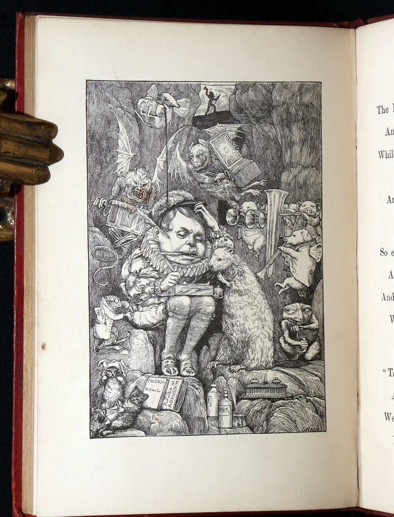 1876 Rare Victorian Book - The Hunting of the Snark by Lewis Carroll