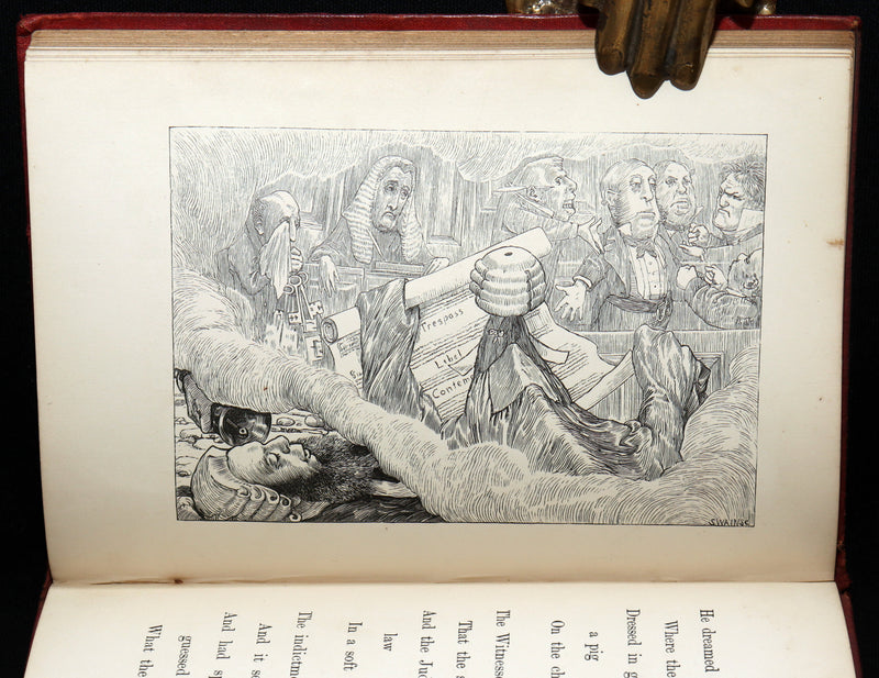 1876 Rare Victorian Book - The Hunting of the Snark by Lewis Carroll