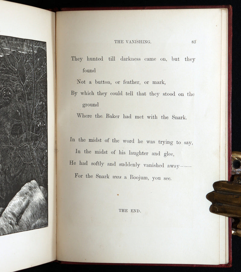 1876 Rare Victorian Book - The Hunting of the Snark by Lewis Carroll