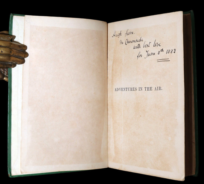 1877 First Edition - Adventures in the Air,  Great Aeronauts by de Fonvielle