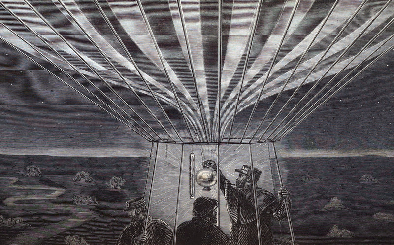 1877 First Edition - Adventures in the Air,  Great Aeronauts by de Fonvielle