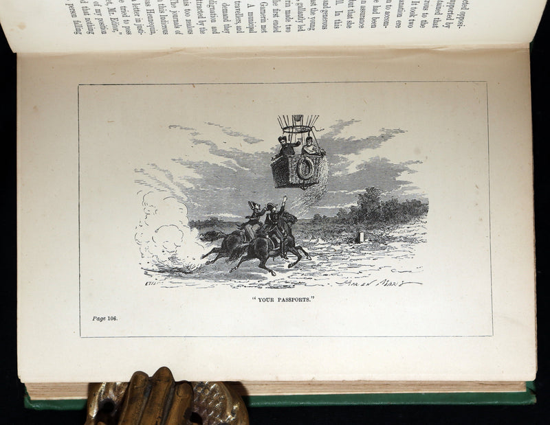 1877 First Edition - Adventures in the Air,  Great Aeronauts by de Fonvielle