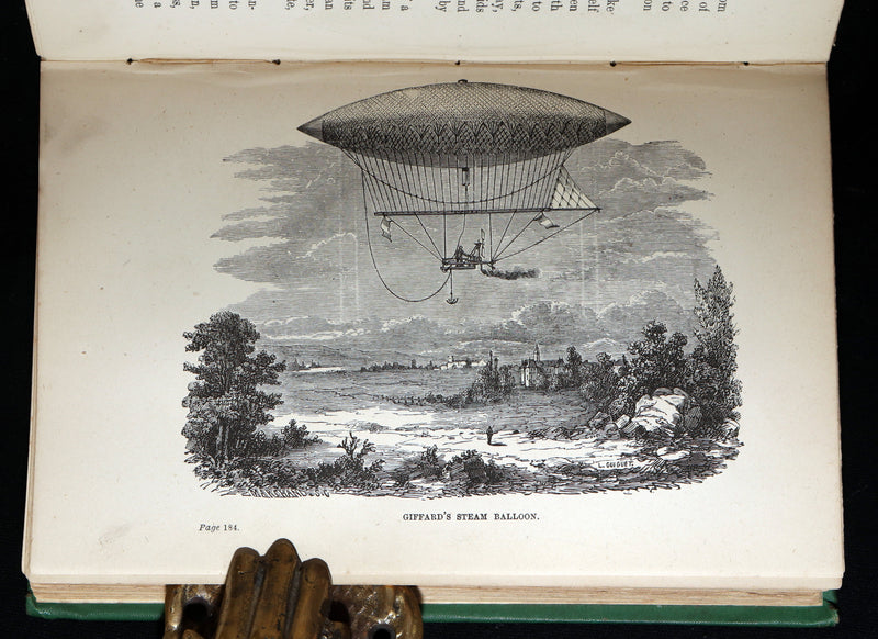 1877 First Edition - Adventures in the Air,  Great Aeronauts by de Fonvielle