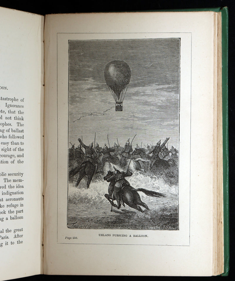 1877 First Edition - Adventures in the Air,  Great Aeronauts by de Fonvielle