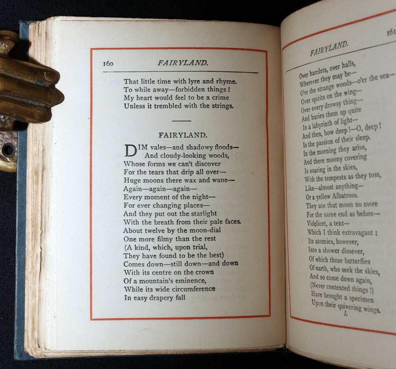 1886 Rare Book - Poems, The Fall of the House of Usher by of Edgar Allan Poe