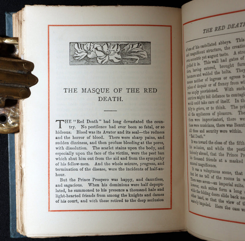 1886 Rare Book - Poems, The Fall of the House of Usher by of Edgar Allan Poe