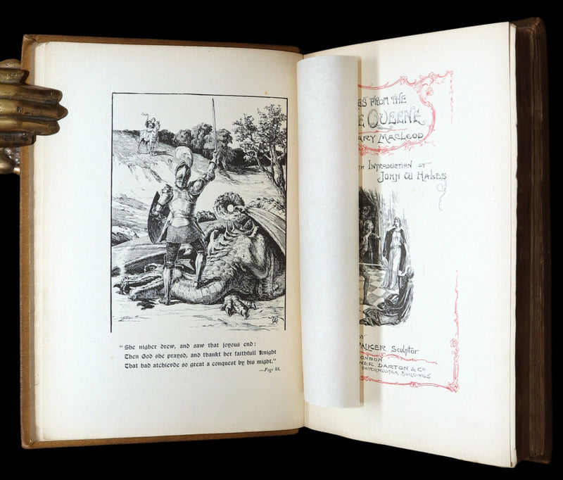 1900 Rare Book - Stories from the Faerie Queene Illustrated by A. G. Walker