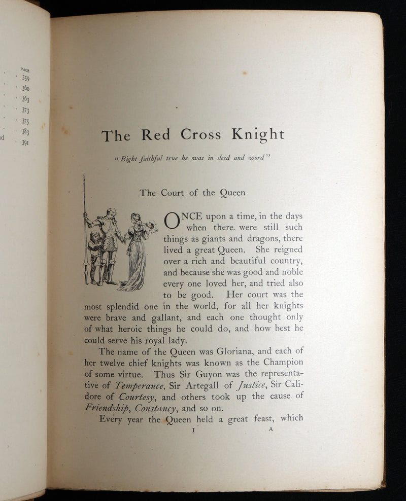 1900 Rare Book - Stories from the Faerie Queene Illustrated by A. G. Walker