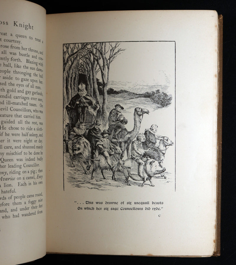 1900 Rare Book - Stories from the Faerie Queene Illustrated by A. G. Walker