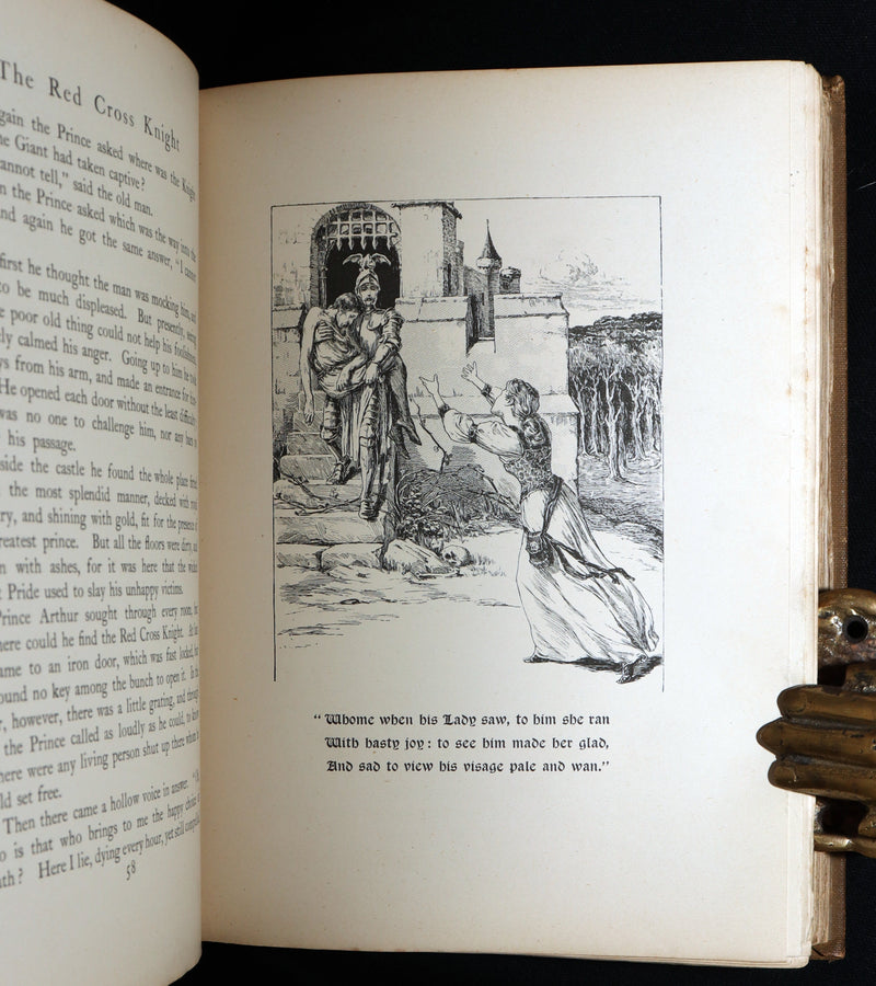 1900 Rare Book - Stories from the Faerie Queene Illustrated by A. G. Walker