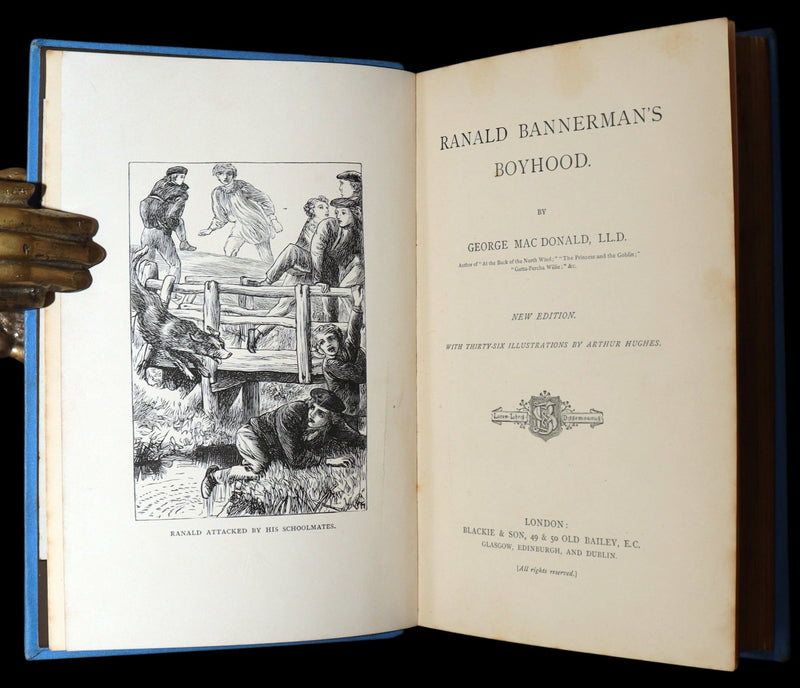 1889 Rare Book - Ranald Bannerman’s Boyhood by George MacDonald, Illustrated
